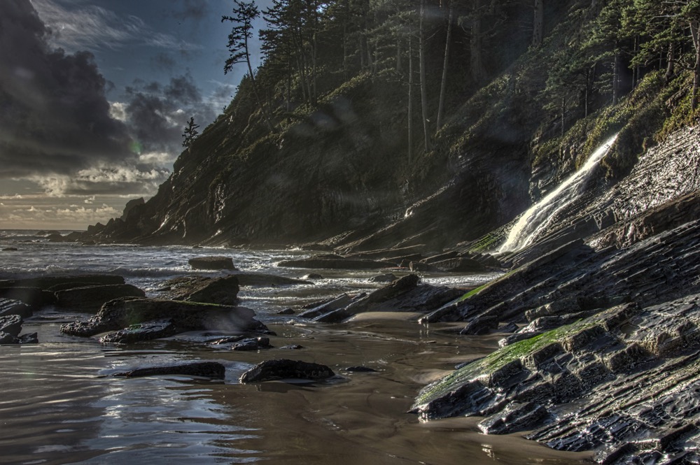 Blumenthal Falls. Tillamook County, Oregon