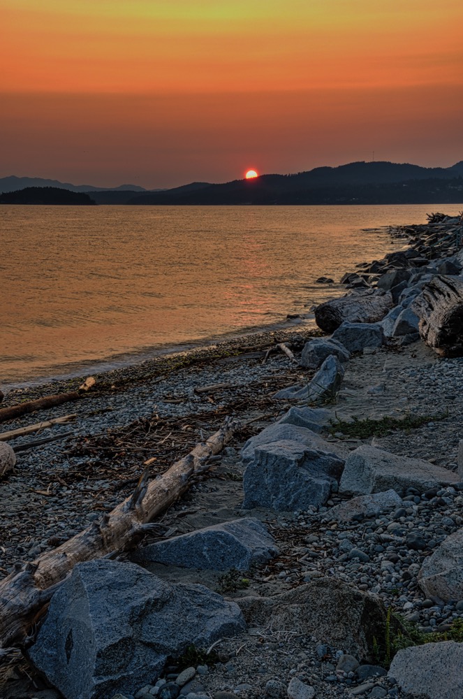 Sunset. Sechelt, British Columbia