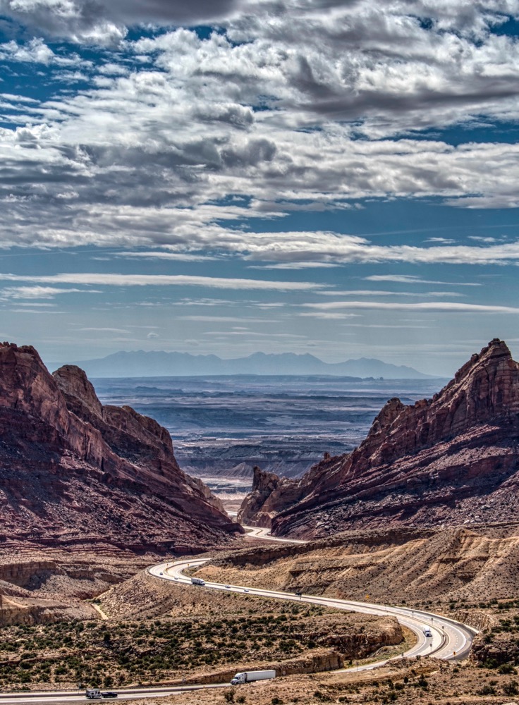 I-70 outside of Green River, UT