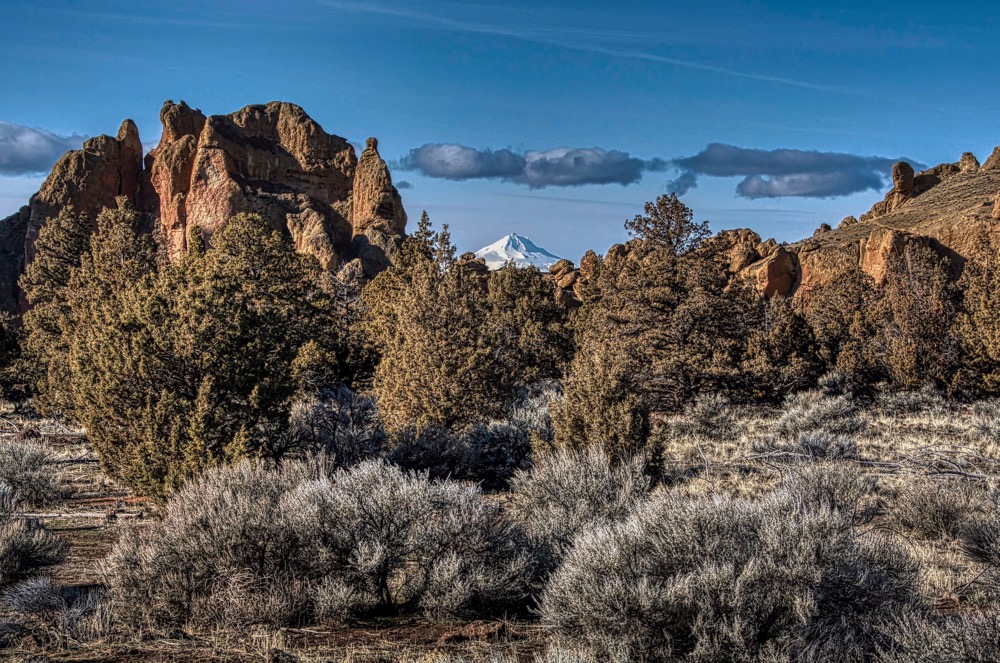Mount Jefferson from Smith Rock State Park, Oregon